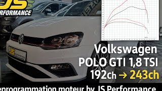 Reprogrammation moteur Volkswagen Polo GTI 1.8 tsi 192chx by JS PERFORMANCE