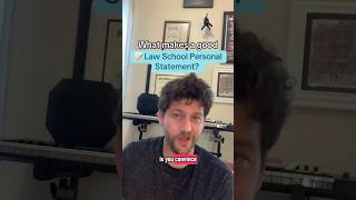 What makes a good #lawschool personal statement?