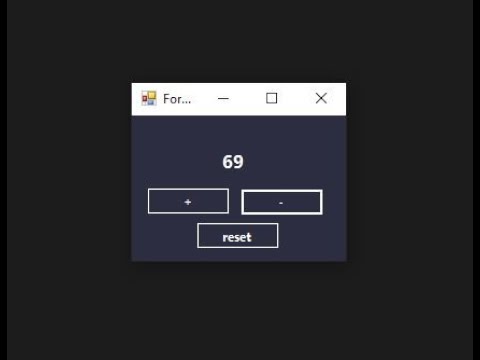 Simple c# windows forms application