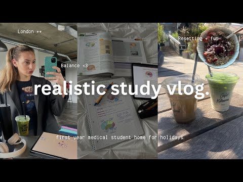 Catching up on med school & resetting at home 📖☁️ | Productive Study Vlog