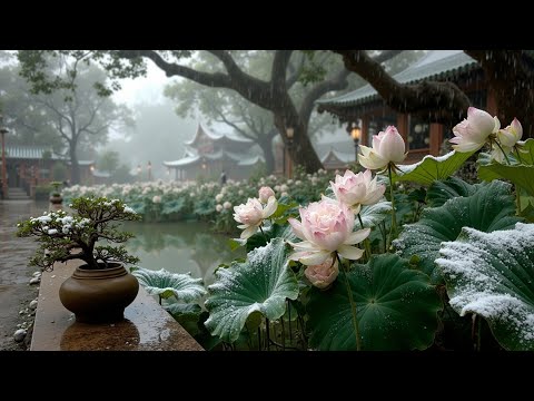 Tranquil Asian Winter ~ Guzheng & Bamboo Flute Meditation Music