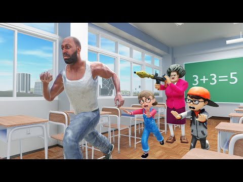 Franklin VS Scary Teacher in Indian Bikes Driving 3D