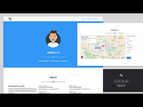 Portfolio Website using Bootstrap: Beginners Tutorial in Hindi