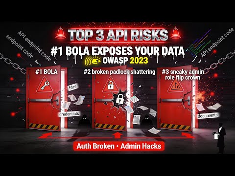 Top 3 API Security Risks Exposing Your Data Right Now 🚨 (OWASP 2023)