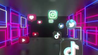 #yoga, yogabackround, Social Media Icons Background Loop  #nocopyrights, #royaltyfree