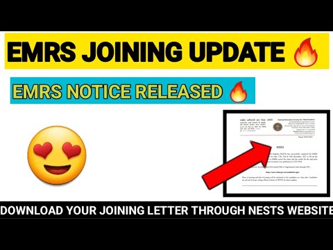 EMRS JOINING LETTER RELEASED 🔥|| EMRS TGT, HOSTEL WARDEN, LAB ATTENDANT JOINING LETTER RELEASED