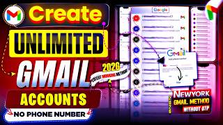 How to Create UNLIMITED Gmail Account in Mobile | Create gmail account without phone number 2026