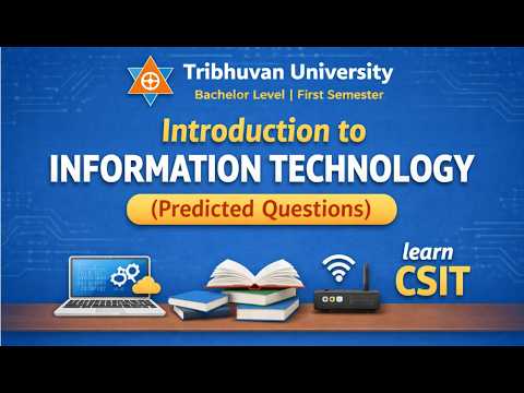 CSIT 1st Semester IT Predicted Questions 2082 | TU Introduction to Information Technology #csit