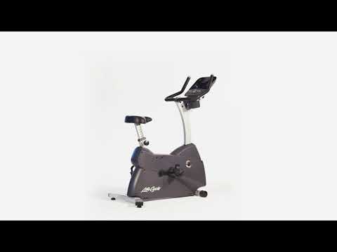 LifeFitness C3 Upright Life cycle bike. With track console.