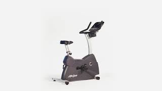 LifeFitness C3 Upright Life cycle bike. With track console.