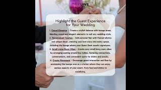 Crafting the Perfect Wedding Lounge Experience: Casual Elegance & Personalized Touches