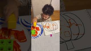 🎃🍂 Lego stamping fun! #craft #viralvideo #fyp #creativemoms #sahm #craftideas #toddleractivities