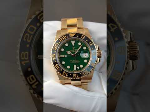 Rolex GMT-Master II 116718 - Yellow Gold, Green Aniversary Dial