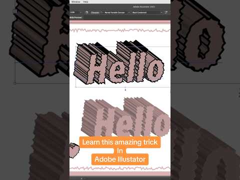 Adobe Illustrator 3Deffect #typography  #adobeillustrator #tutorial #graphicdesign #graphicdesigner
