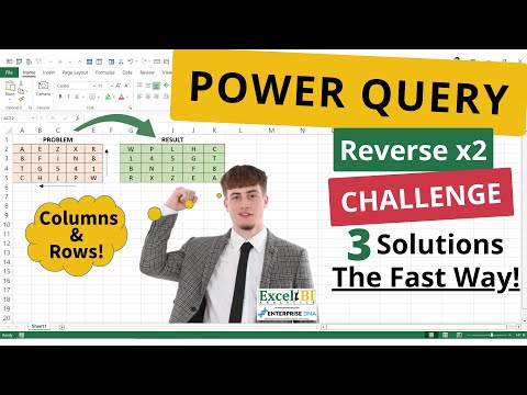 Easily Reverse Rows AND Columns in Power Query: 4 Quick Clicks