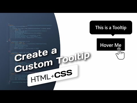 Easy Custom Tooltip | Using HTML and CSS only #coding