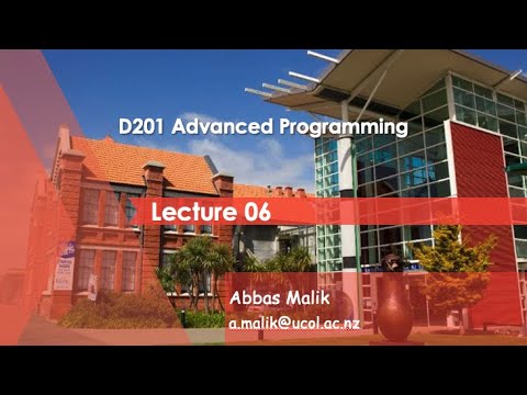 D201 Advanced Programming - Lecture 06