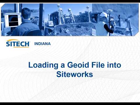 Load Geoid file into Siteworks
