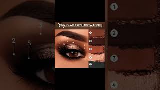 Easy Glam Eyeshadow look#makeuptipsforbeginners #ytshorts