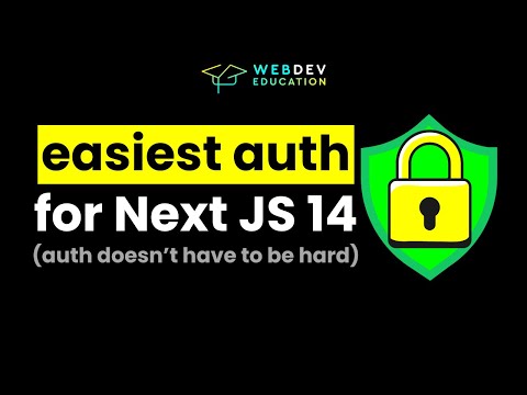 EASIEST auth in Next JS 14.