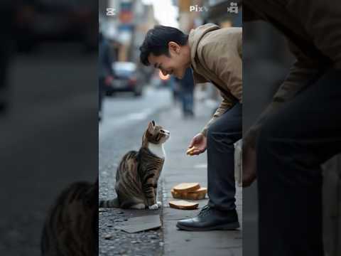 🐱 The Struggling Little Cat | Heartwarming Story. 💖#animals #cat #funny #cute #lovelypets #instapet
