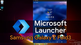 Microsoft Launcher on Galaxy Z Fold 3 Hand's On