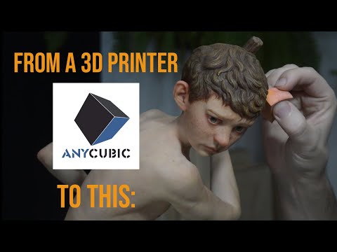 (Nomad sculpt + Zbrush + Photon Mono X) Process of making the realistic sculpture "Adrift"