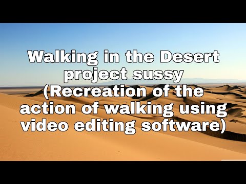 Walking in the desert (Project sussy)