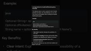 Optional Class #java #nullpointerexception #javatutorial #codingtips #developertips #javaprogramming