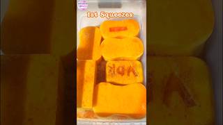 ASMR 🧡First squeezes🧡 Satisfying sponge suds #shorts #asmrsponge #spongesqueezing #sponge