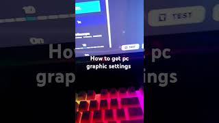 how to get pc graphics #fortnite