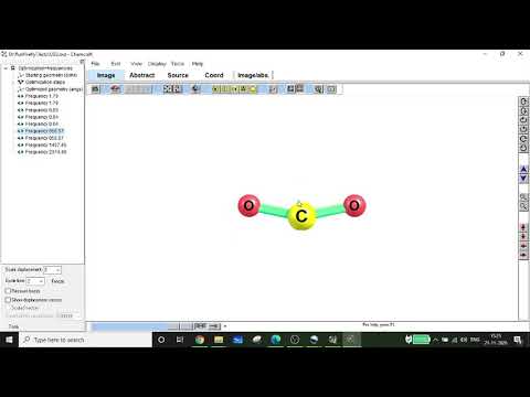 Vibrational spectra of carbon dioxide and Hydrogen