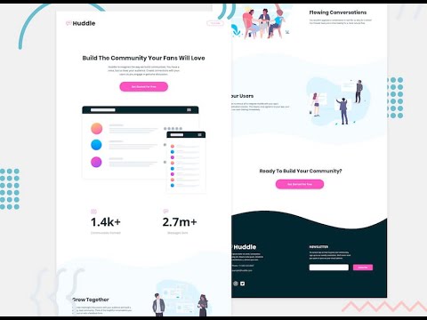 Building the Huddle Landing Page | React and Tailwind CSS Tutorial by QuantumCoder💻🚀(coding part)
