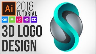 3D Logo Design Tutorial for Illustrator CC 2018 S4