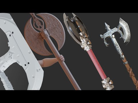 Eight 3D Artists Model an Axe in 3 Hours (Blender Modelling Jam)