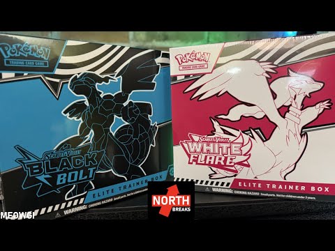 Our First Look: Pokemon Black Bolt/White Flare ETB Openings!
