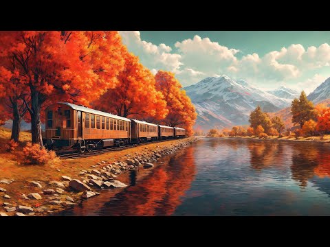 Autumn Train Journey 🍁 Study/Calm/Heal 🌤 Deep Focus to Work