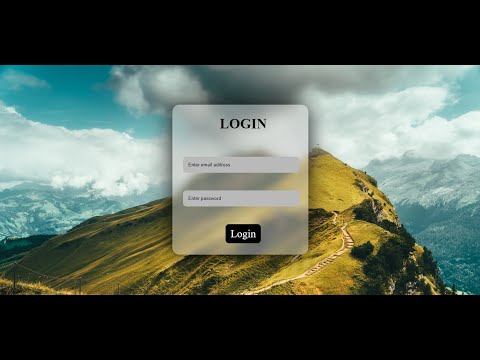 How to make login form with blur effect with the help of "html and css"😎😎.