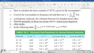 19 3 Vibrational Energy Levels