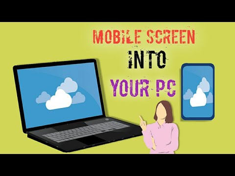 How to share mobile screen into windows PC.