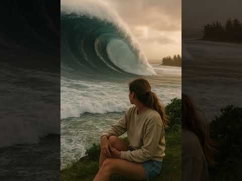 North shore tsunami watch 🌊 Heart sways between calm and worry, but holding onto hope