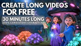How I Create 30 Minute Long AI Videos for FREE | Consistent Characters, No Watermark, Complete Guide