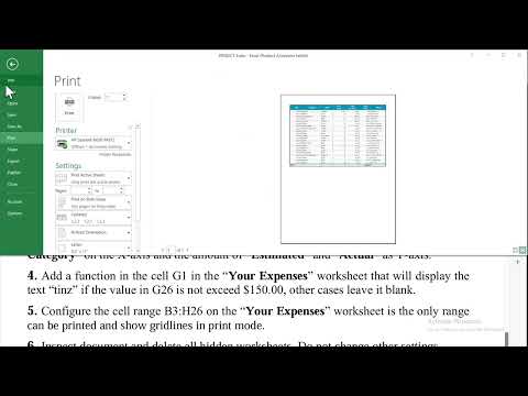 ĐỀ THI THỬ SỐ 1 MOS EXCEL 2019