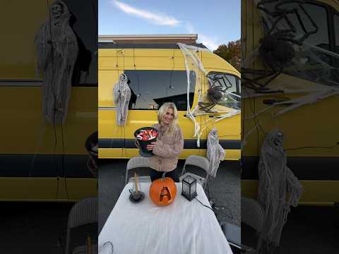 Vanlife Halloween! #vanlife #vanbuild #vanconversion