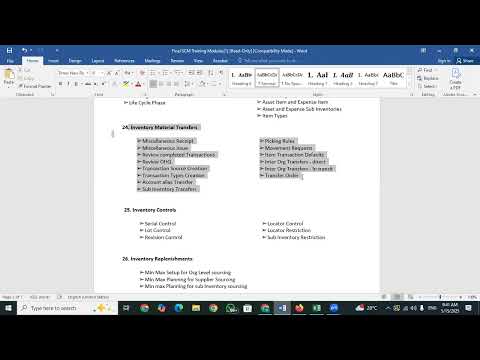 Oracle SCM Training Modules on PDF_002 Oracle SCM Training &Placements