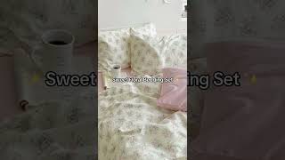 Sweet Bedding  #cozygirl #bedroomdecor #aesthetic #aestheticroomdecor #bedroomdesign #bedding