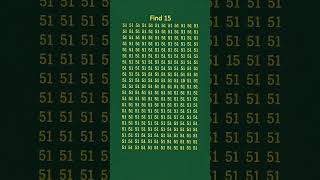 Spot the Odd  Number 15  - Math Quiz  #maths #quiz #shorts #gk #education