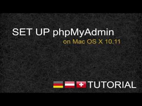 Set up phpMyAdmin auf OS X 10.11 - Tutorial [GER]