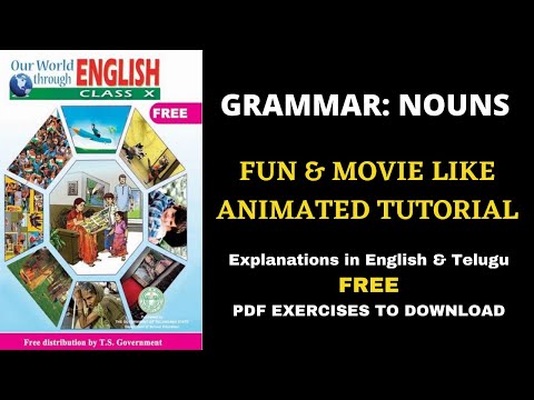 Learning English Grammar - Nouns/Fun and Easy way to learn Nouns/English Nouns in Telugu/Class 10