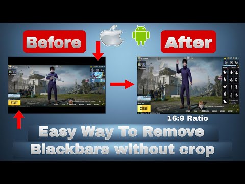 Remove Black Bars of PUBG screen recorded video | stretch ipad video | 16:9 ratio for youtube | BGMI